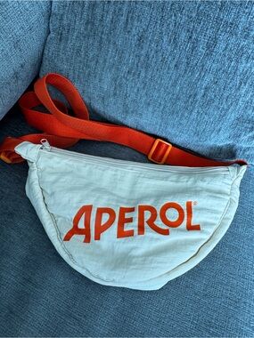 Aperol White and Orange Crossbody Bag